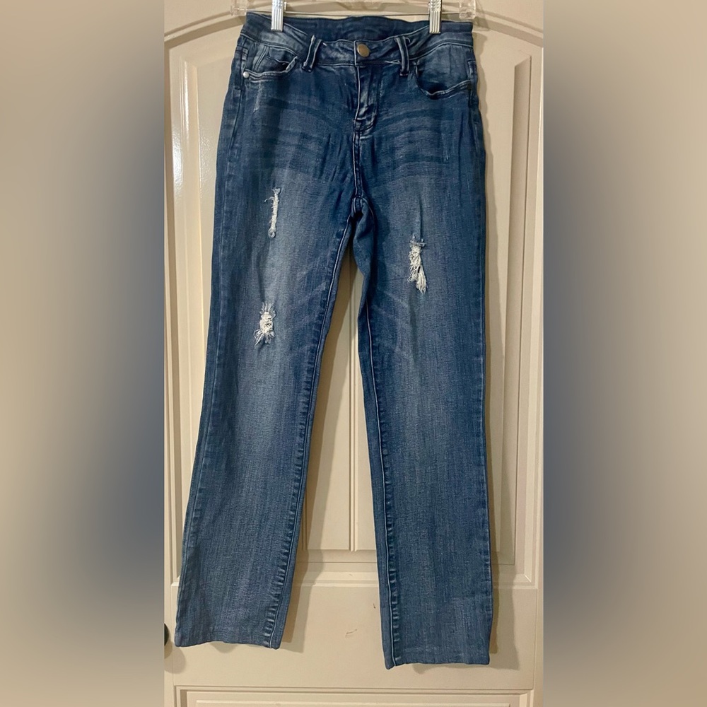 Elan Classic Straight Leg Blue Jeans